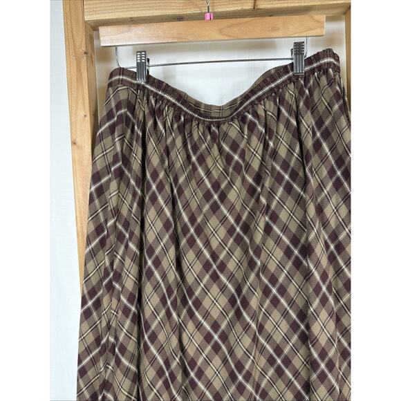 Vintage Y2K Jones New York Sports Plaid Circle Skirt #1371 Size 18W - Picture 3 of 4